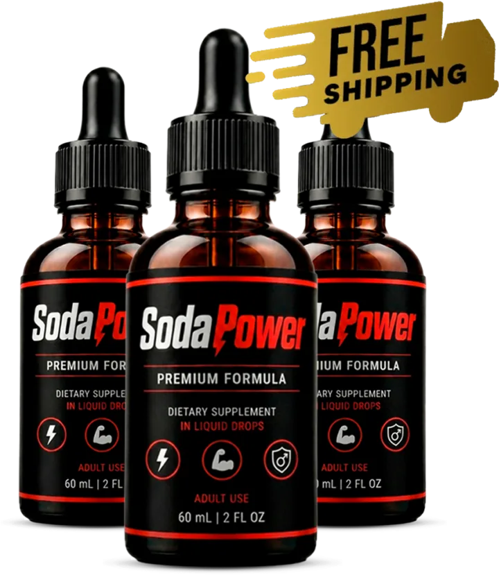 SodaPower liquid drops 60 mL dropper bottles